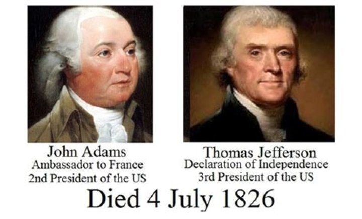 Did John Adams and Jefferson die on the same day?
