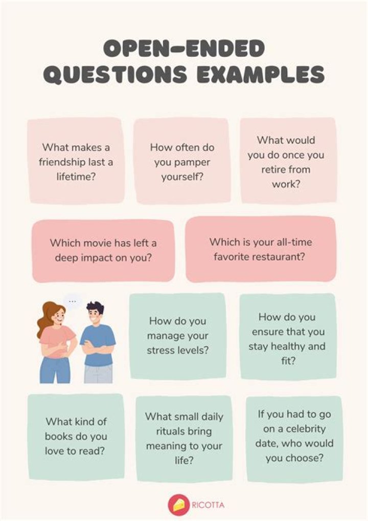 How do you ask an open ended question?