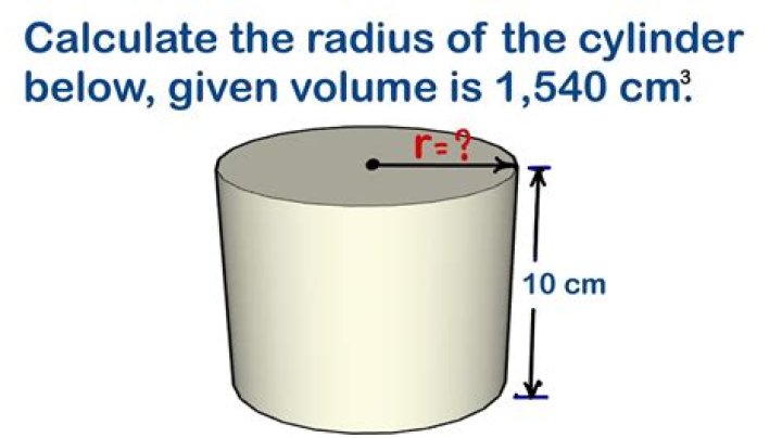 How do you find the radius of a cylinder calculator?