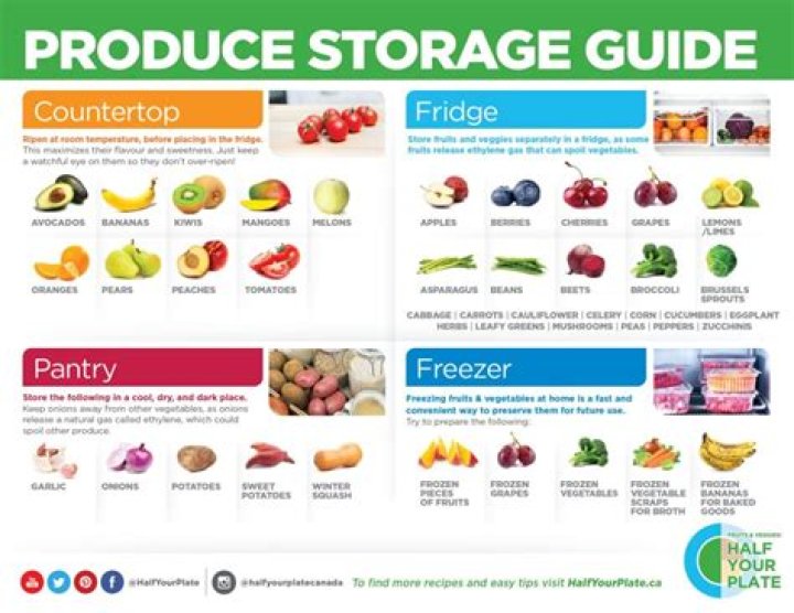 How food is stored at home?