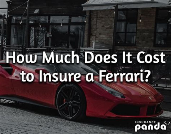 How much does it cost to insure a Ferrari F12?