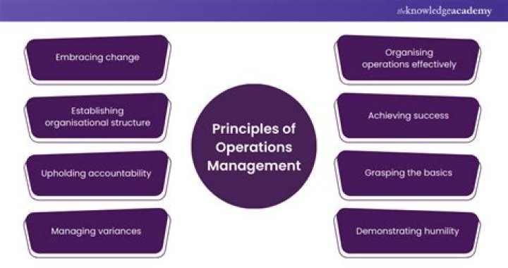 What are the operation management principles?