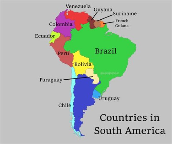 What are three countries in South America?