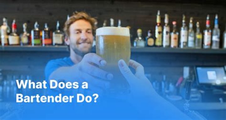 What does a bartender do?