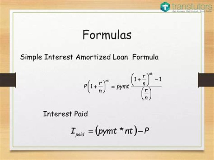 What is a simple interest amortized loan?