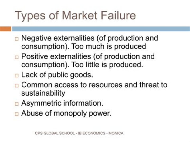 What is public good in market failure?
