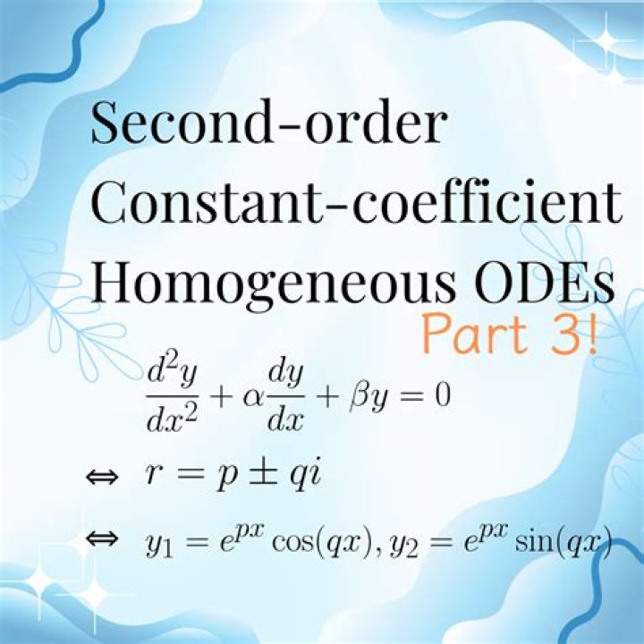 What is second order homogeneous equation?
