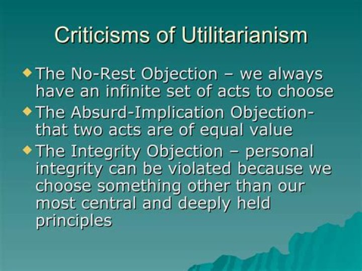 What is the traditional criticism of utilitarianism?