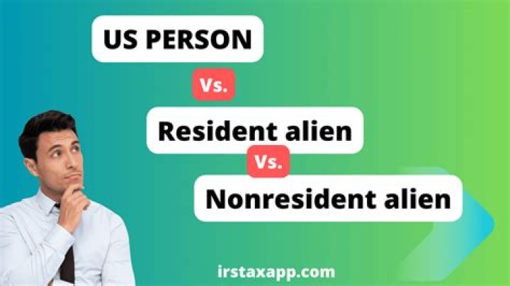 Who is considered a nonresident alien?