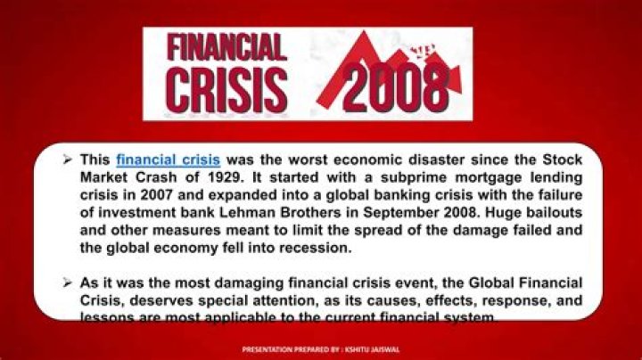 Who were the key players in the 2008 financial crisis?
